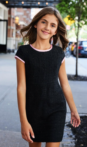 Gold Rush NYC - Lia Dress - Black/Pink