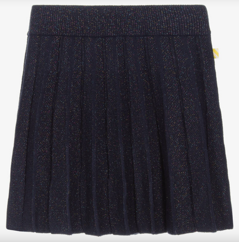 Billieblush - Girls Blue Knitted Pleated Skirt