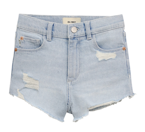 DL 1961 - LUCY HIGH RISE SHORTS: CUT OFF - Poolside Distressed