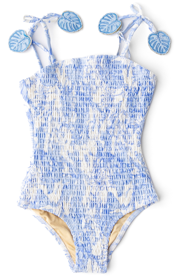 Shade Critters - Tropical Blues Smocked Swimsuit