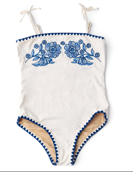 Shade Critters - Floral Embroidered Swimsuit