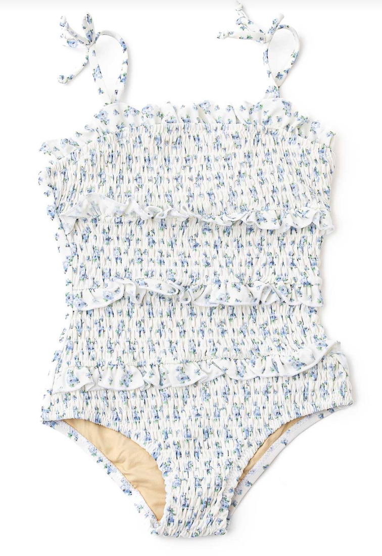 Shade Critters - Cottage Floral Smocked Swimsuit