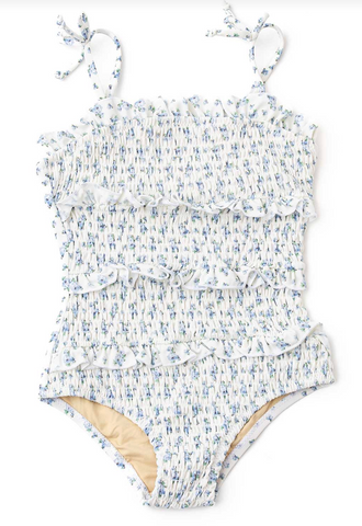 Shade Critters - Cottage Floral Smocked Swimsuit