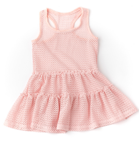 Shade Critters - Pink Crochet Tank Dress Cover Up