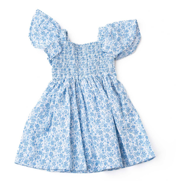 Shade Critters - Coastal Garden Smocked Cotton Dress