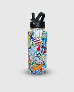 GOAT - Sticker Wrap Water Bottle