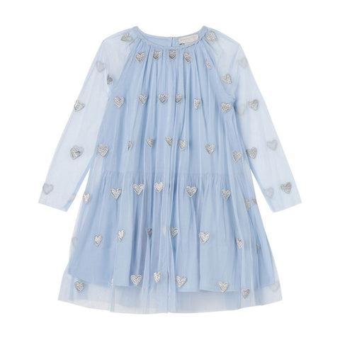 Stella McCartney Kids - Girl Glittery Hearts Tulle Dress