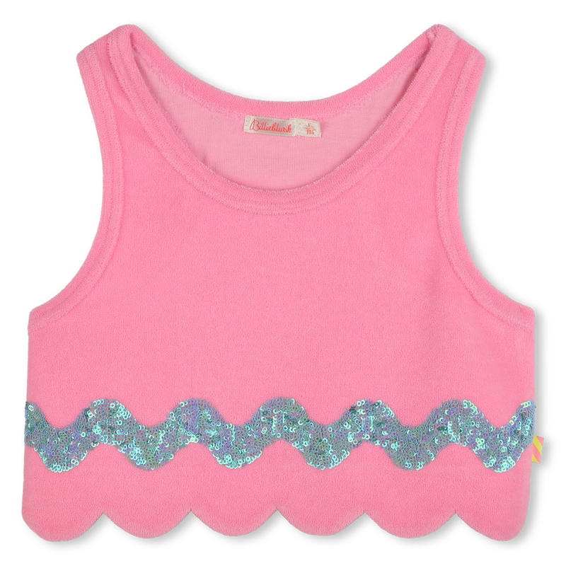 Billieblush - Sequin Trimmed Terry Cloth Tank