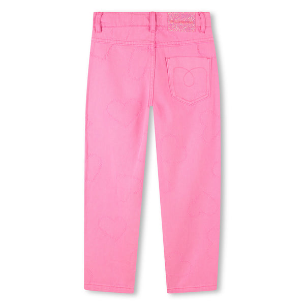 Billieblush - Pink Denim with Heart Stitching Details