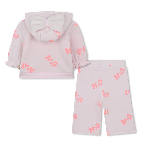 Billieblush - Baby Girls Pink Love Print Sweatsuit