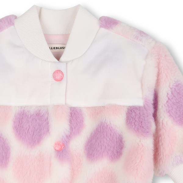 Billieblush - Heart Printed Sherpa Onesie