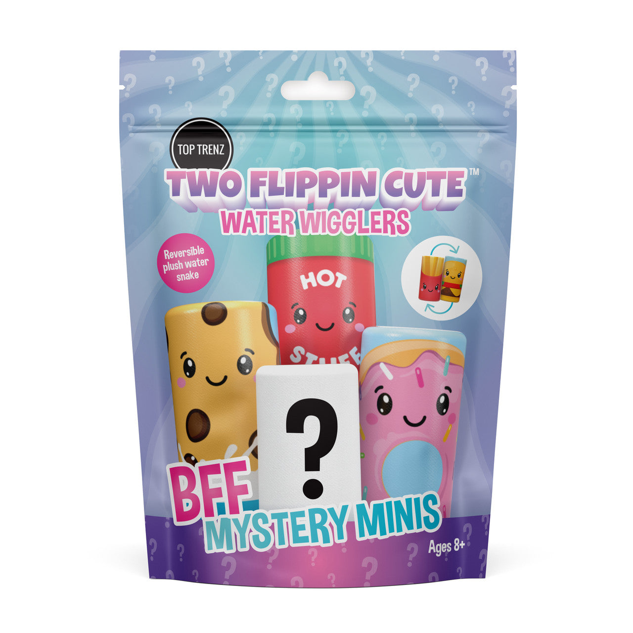 Top Trenz - Two Flippin' Cute - Plush Reversible Water Wigglers BFF Mystery Minis