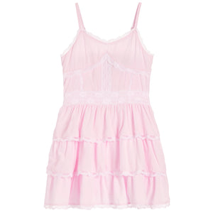 Flowers by Zoe - Pink Lace Trimmed Dress – Stoopher & Boots