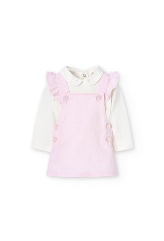 Boboli - Infant Dress with Embroidered Collar Romper