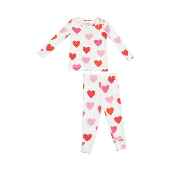 Angel Dear -  L/S Loungewear Set - Big Hearts