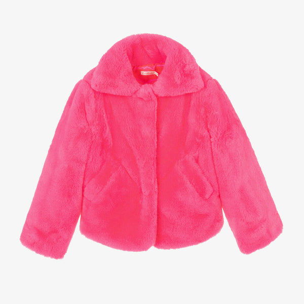 Billieblush - Pink Faux Fur Jacket