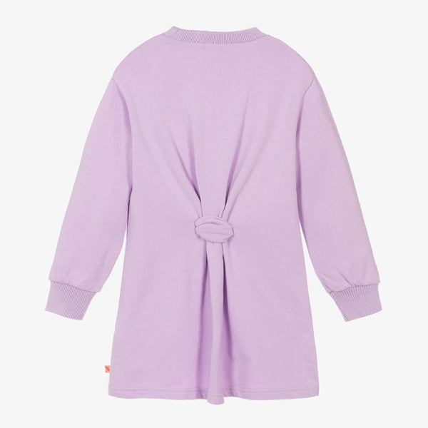 Billieblush - Girls Purple Flower Sweatshirt Dress