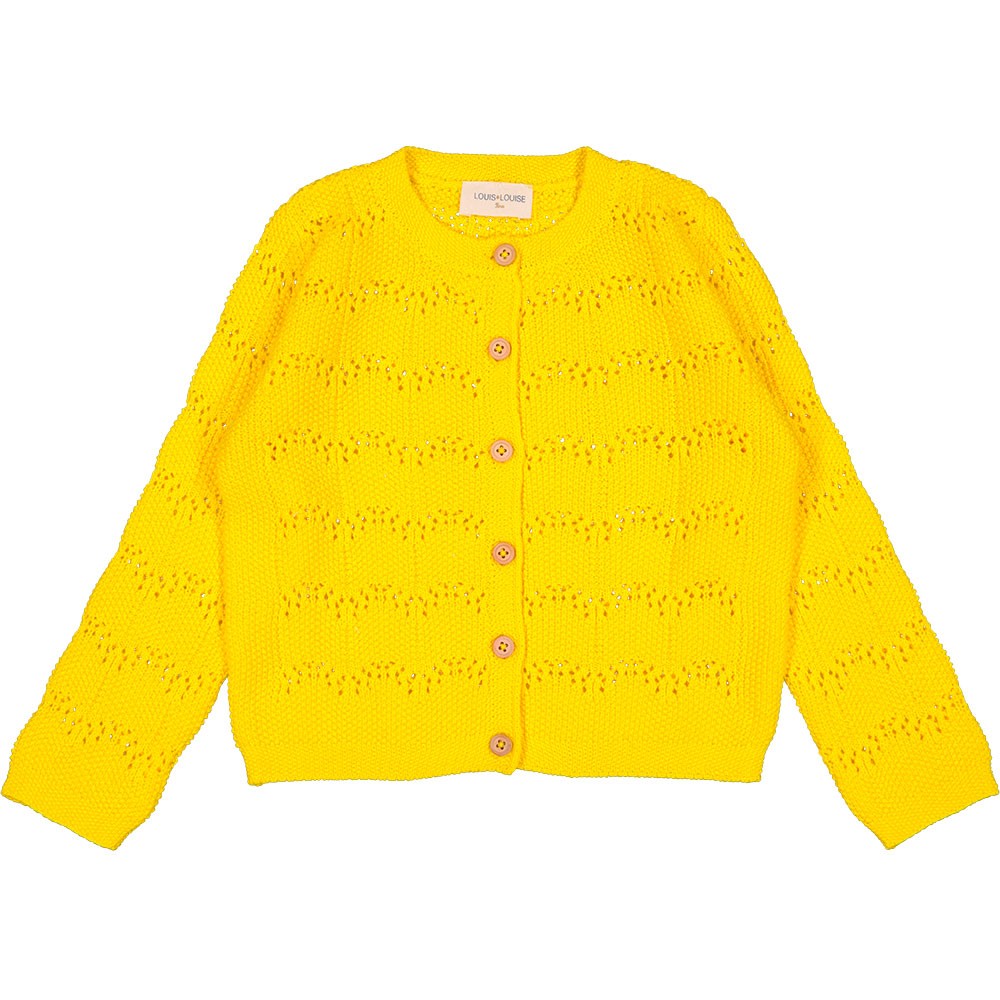 Louis Louise - CARDIGAN MAYO KNITTED COTTON - YELLOW