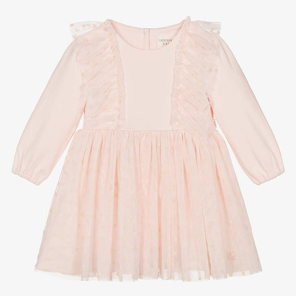 Carrement Beau - Girls Pink Tulle Heart Dress