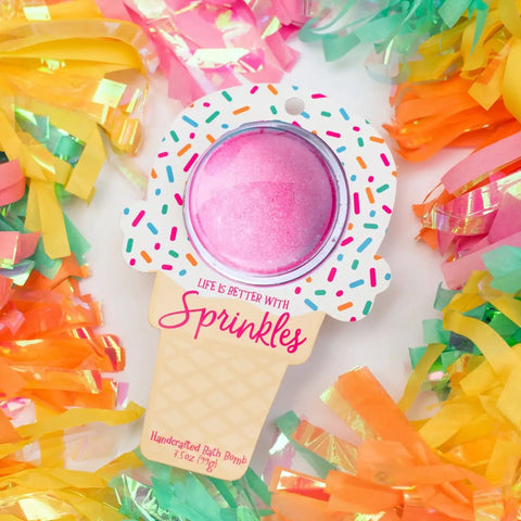 Cait + Co - Life Is Better With Sprinkles Ice Cream Bath Bomb