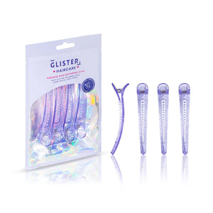 Glister - 4-Pack Styling & Sectioning Pro Hair Clips - Purple