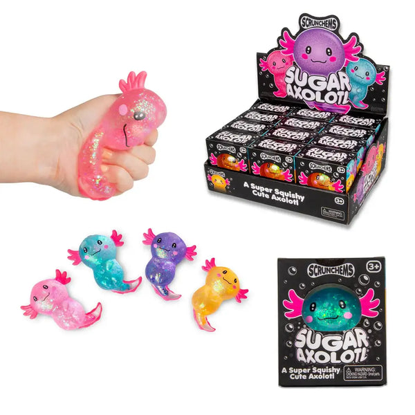 Scrunchems® Sugar Axolotl Squishy Fidget Toy