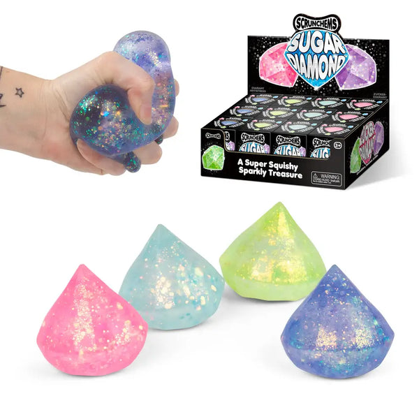 Scrunchems® Sugar Diamonds Squishy Fidget Toy
