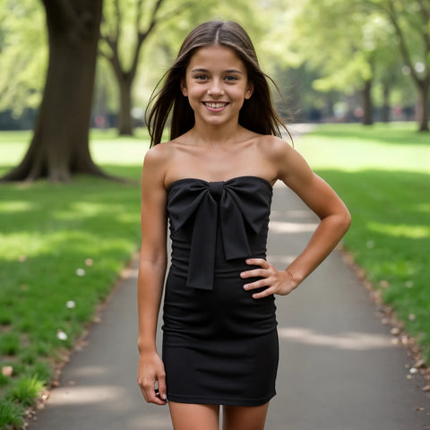Gold Rush - Teddie Dress - Black