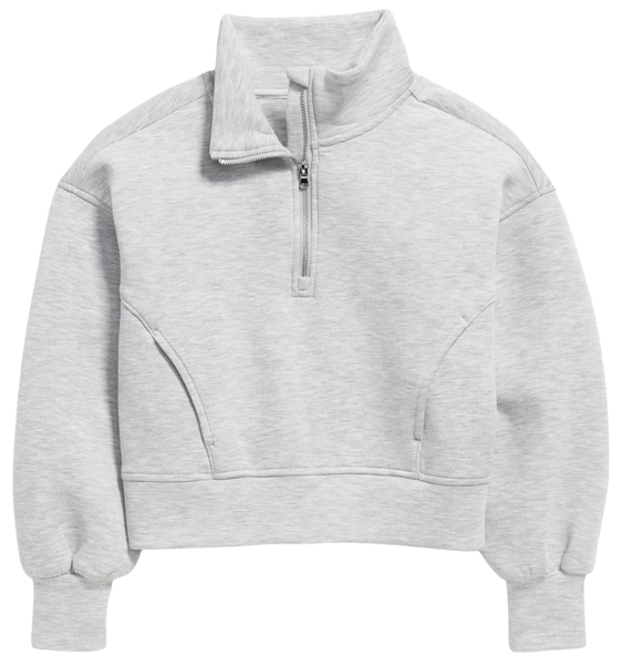 Suzette - Flodal 1/4 Zip Up Sweatshirt-Soft Heather