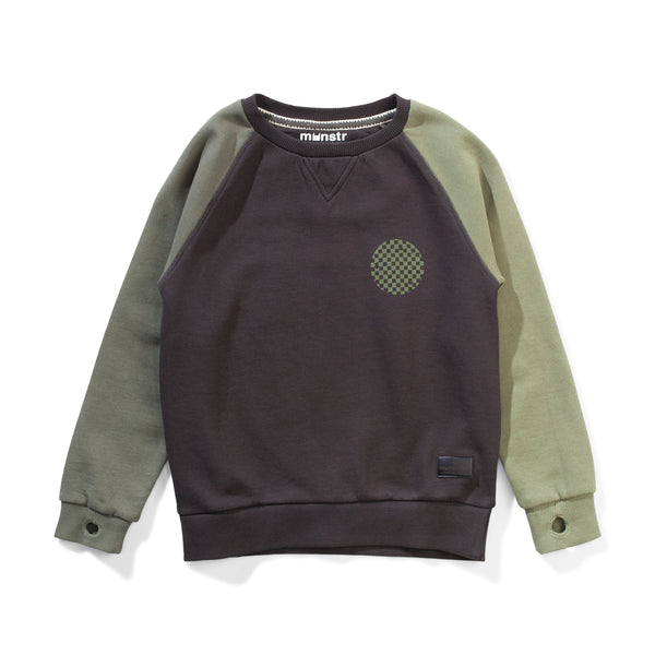 Munster - Krisflip Crew Sweatshirt - Olive/Black