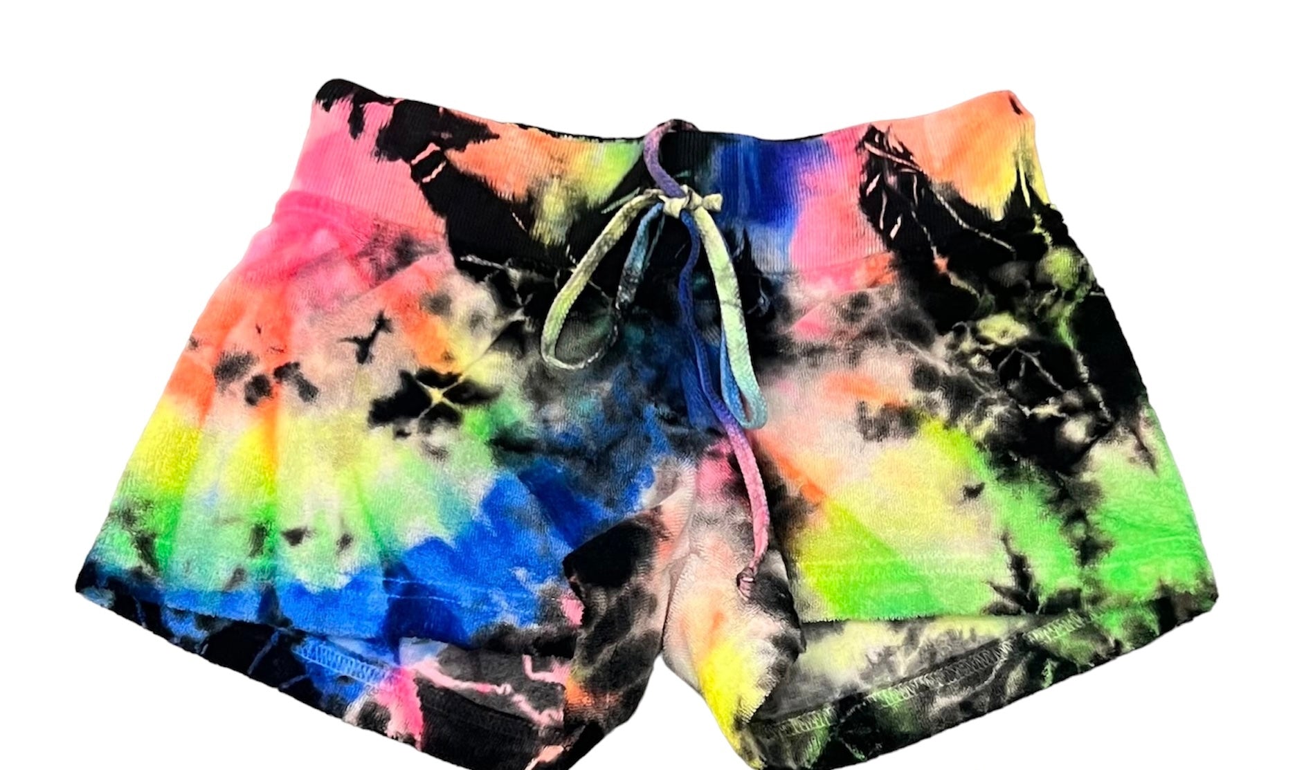 Hard Tail - Kids Neon Tie Dye Terry Shorts