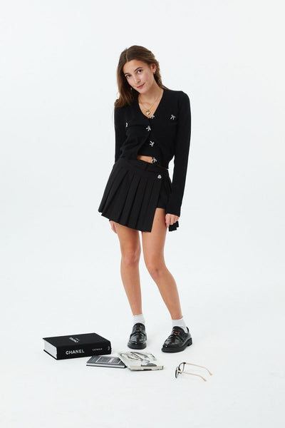 Theme -Jane Black Soft Pleated Skort