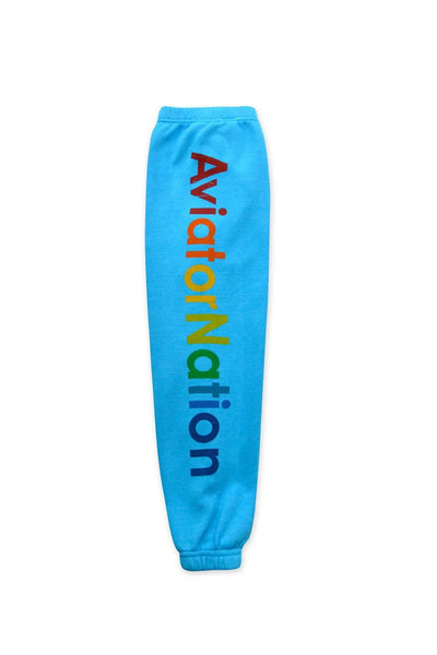 Aviator Nation Kids - Sweatpants - Neon Blue