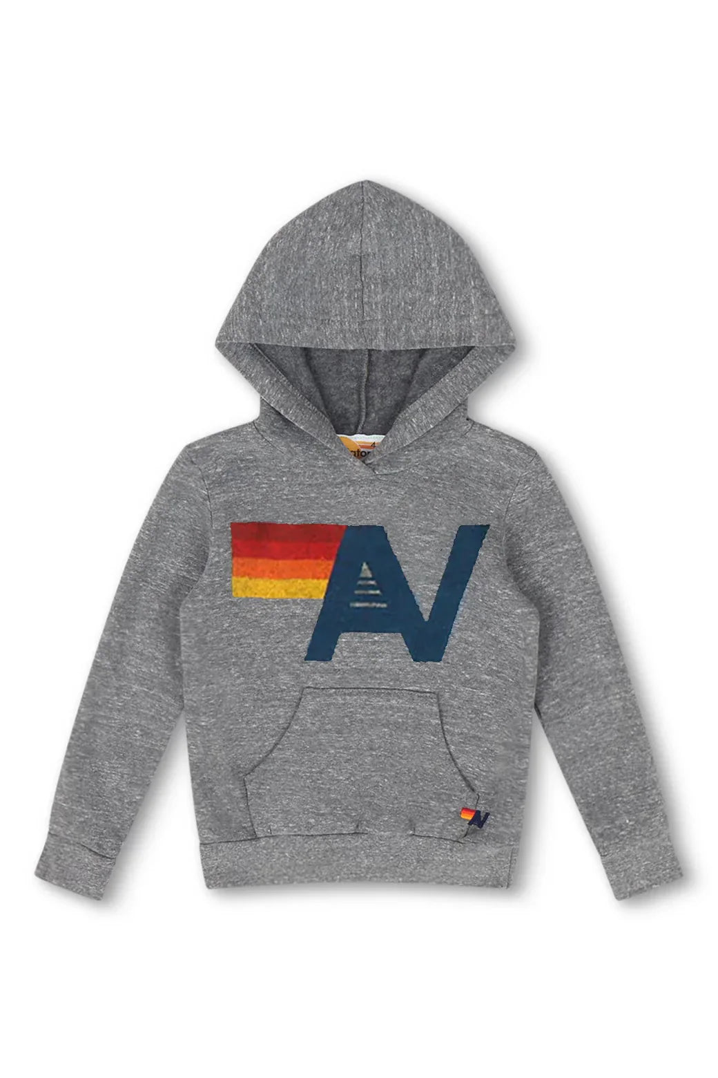 Aviator Nation Kids - Logo Pullover Hoodie -Heather Grey