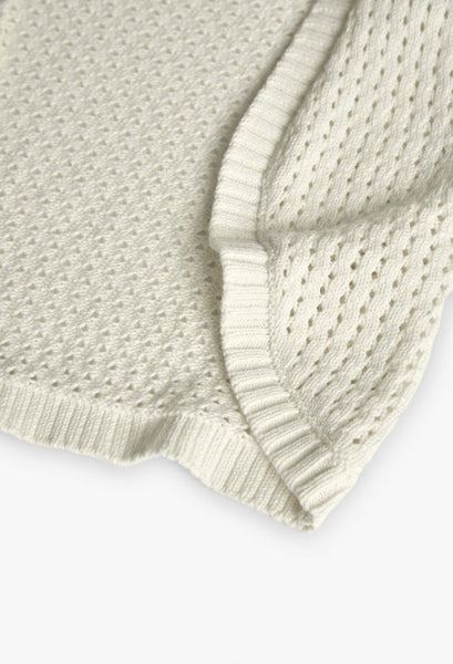 Boboli - Open Knit Cardigan - Cream