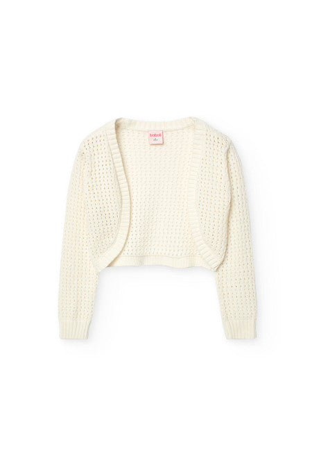 Boboli - Open Knit Cardigan - Cream