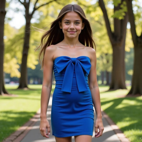 Gold Rush - Teddie Dress - Royal Blue