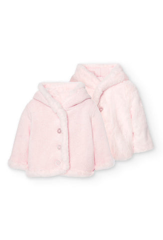 Boboli - Reversible Knit Baby Girl Jacket