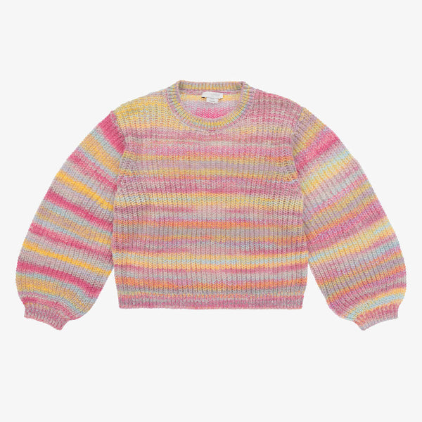 Stella McCartney Kids - Teen Girls Pink Space Dye Knitted Sweater