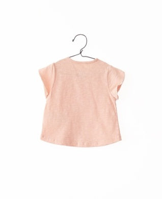 Play Up - Infant Girl Pink Tee with Shoulder Snaps