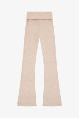 Tenly - HACCI RIB HIGH WAISTED FLARED PANTS