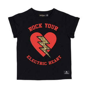 Rock Your Baby - ELECTRIC HEART T-SHIRT