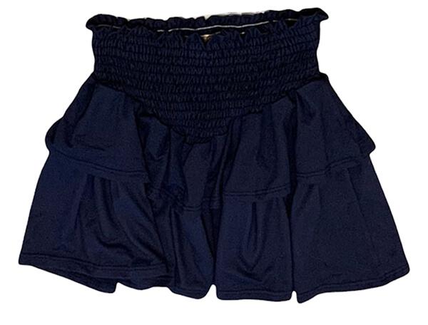 Tweenstyle by Stoopher -  Solid Navy Smocked Skirt