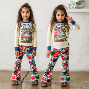 Rock Your Baby - Psychedelic Love Flare Pants