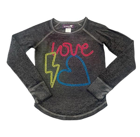 Sparkle by Stoopher - Love Bolt Heart - Black Thermal