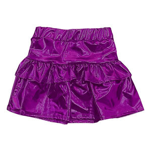 Tweenstyle by Stoopher - Purple Metallic Ruffle Skirt