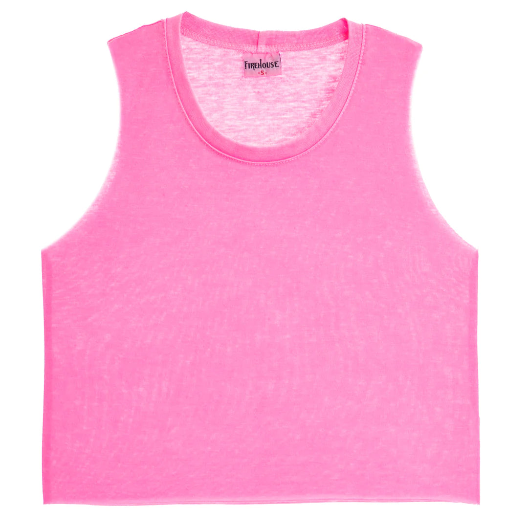 Firehouse - Neon Pink Crop Tank