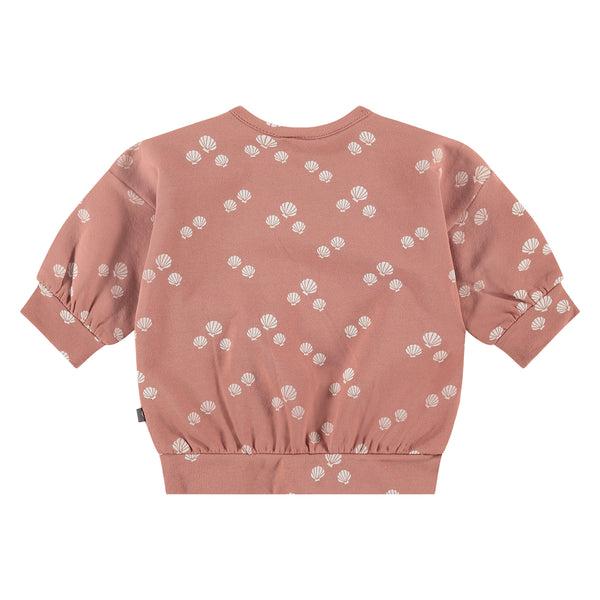 Babyface - Infant Girl Shell Print Sweatshirt