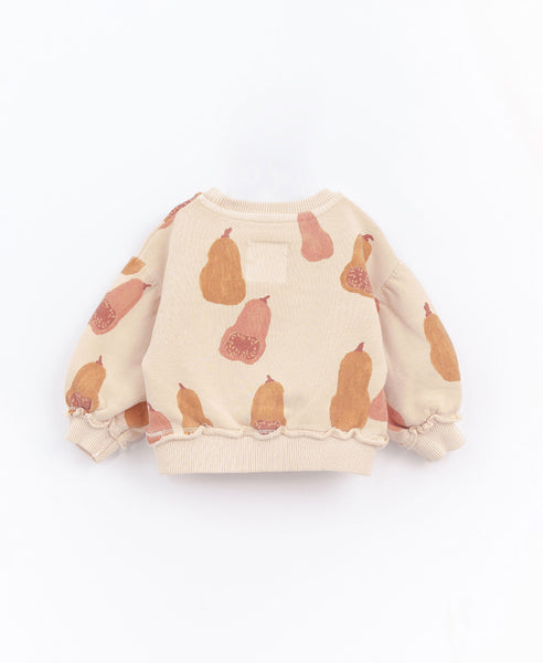 Play Up - Baby Cotton Pumpkin Print Sweatshirt