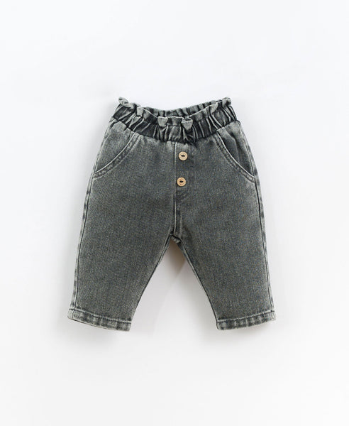 Play Up - Infant Denim Cotton Trousers - Charcoal